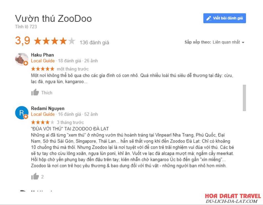 Zoodoo Đà Lạt review